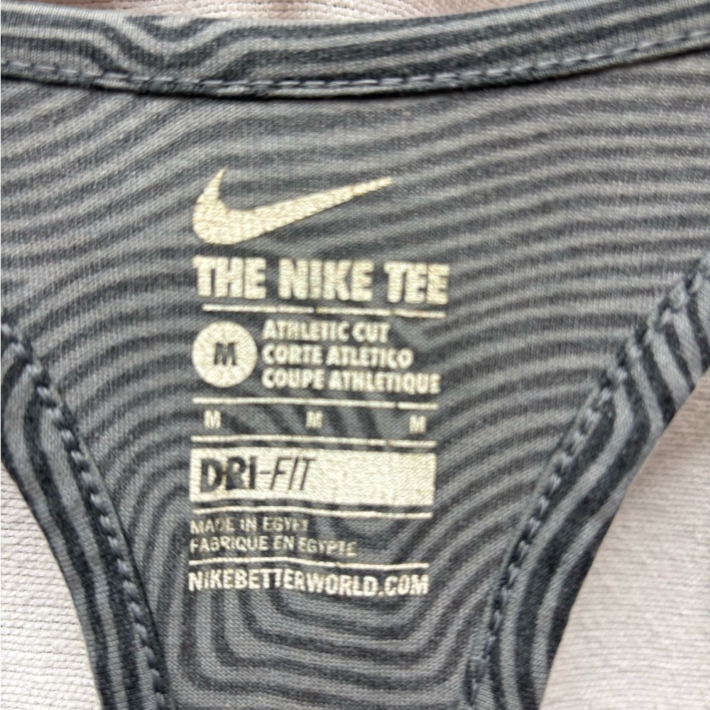 Nike Gray Patterned Racerback Tank Top - Picture 2 of 3